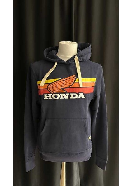 Kapüşonlu Lacivert Sweatshırt