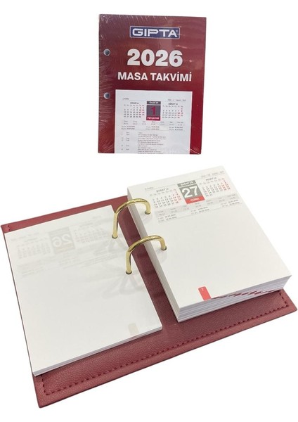 2026 Masa Takvimi + Takvim Altlıklı