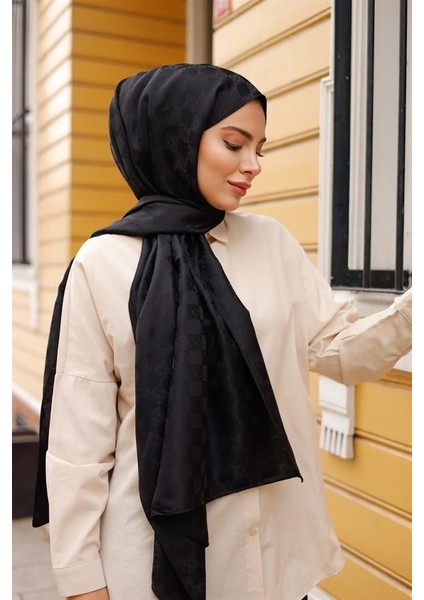 Dama Desen Şal Siyah modelleri