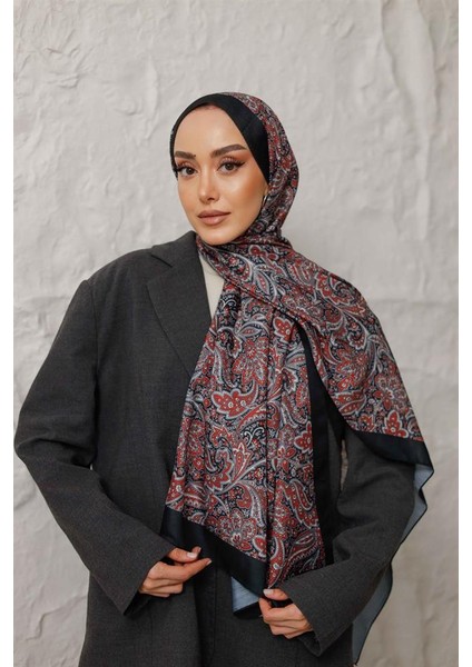 Etnik Desen Larisa Şal Kırmızı Siyah fırsatları