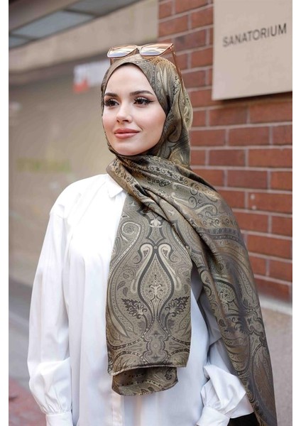 Etro Desen Premium Şal Haki