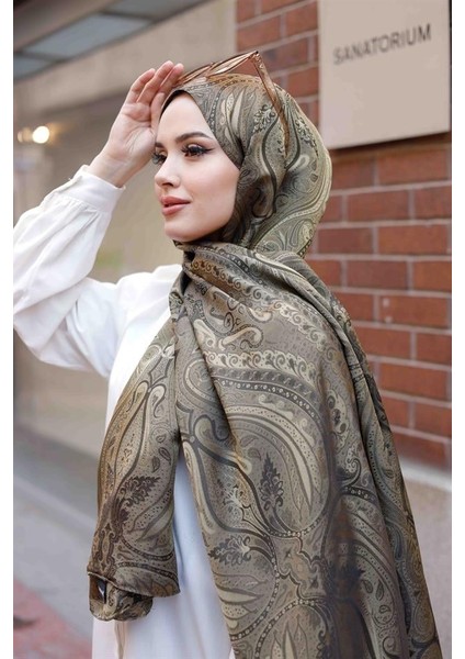 Etro Desen Premium Şal Haki modelleri
