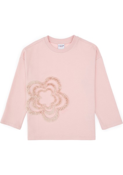 Kız Çocuk Pudra Sweatshirt 50317921-VR042 fiyatları