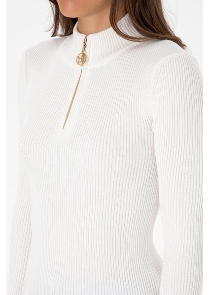Kadın Ekru Kazak /triko 50316869-VR019