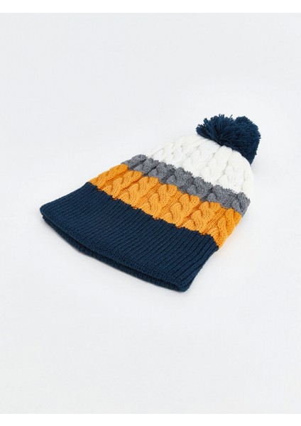 Lcw Accessorıes Karışık Renk Bloklu Erkek Çocuk Atkı ve Bere Takım modelleri