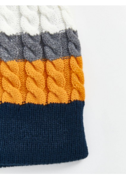 Lcw Accessorıes Karışık Renk Bloklu Erkek Çocuk Atkı ve Bere Takım fırsatları