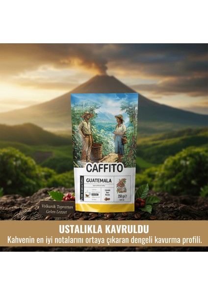 Caffito Guatemala Santarosa - Yöresel Çekirdek Kahve 250 G indirimleri