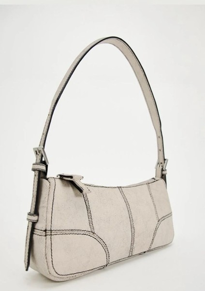 Çatlak Efektli Mini Kadın Omuz Çantası modelleri