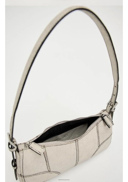 Çatlak Efektli Mini Kadın Omuz Çantası fırsatları