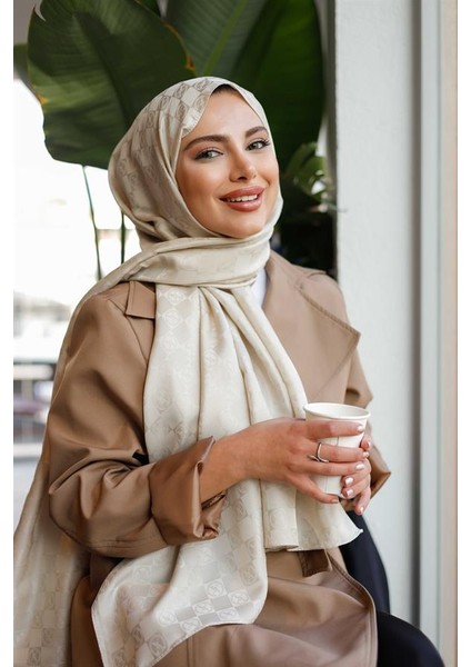 Dama Desen Şal Bej modelleri