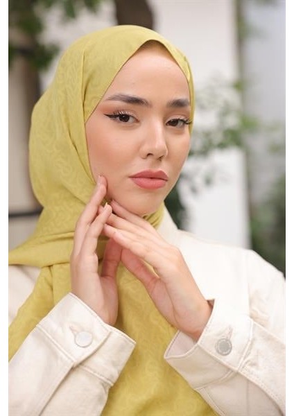 B Desen Şal Olive