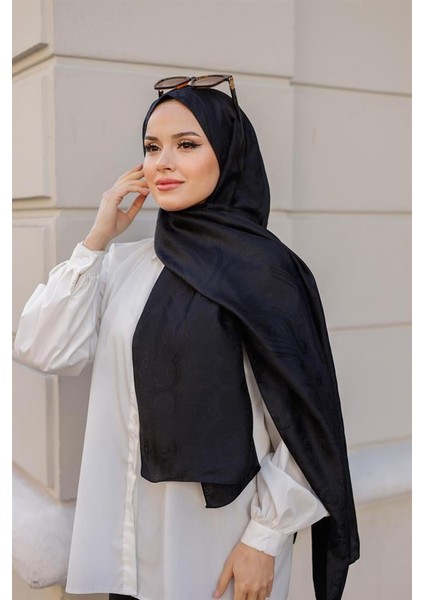 Etro Desen Premium Şal Siyah