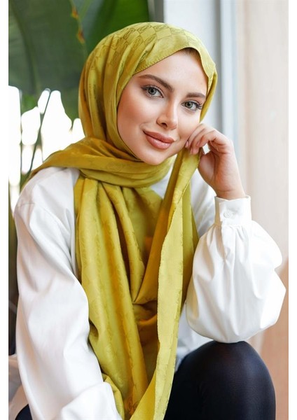 Dama Desen Şal Yağ Yeşili fırsatları