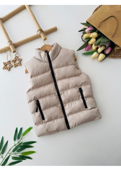 Minigimin Cicileri Cepli Unisex Şişme yelek - Krem