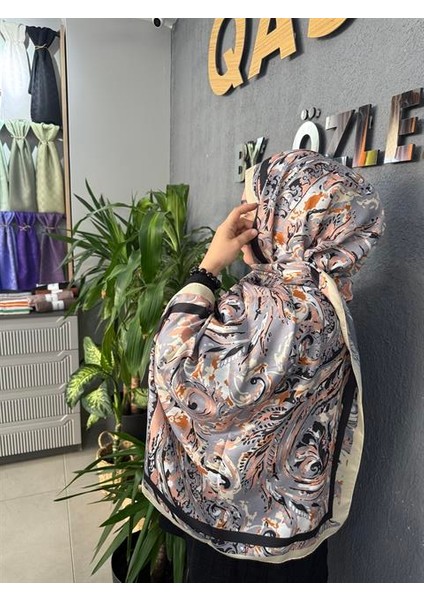 Summer Desen Şal Gri