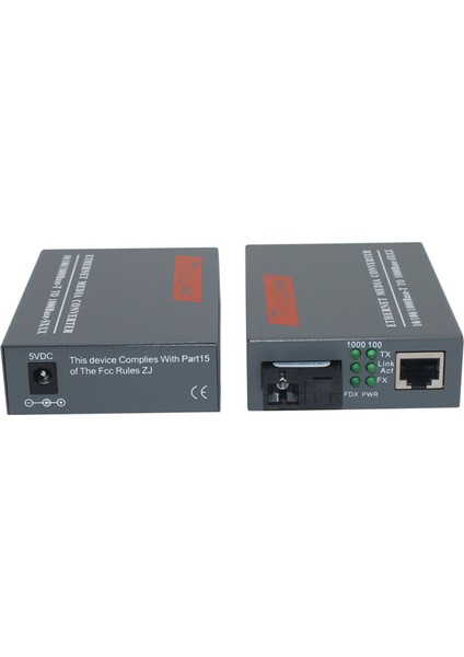 Gigabit Fiber Medya Dönüştürücü 5km HTB-GS-03A/B 1 Çift Çevirici Ethernet Media Converter