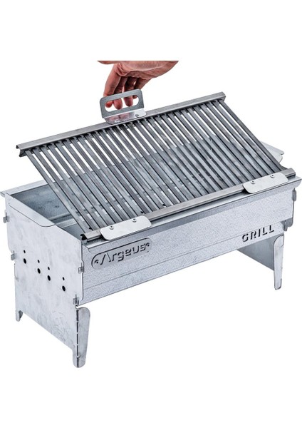 Katlanabilir Ayaklı Portatif Mangal - Paslanmaz - Argeus - Büyük - Taşıma Çantalı indirimleri