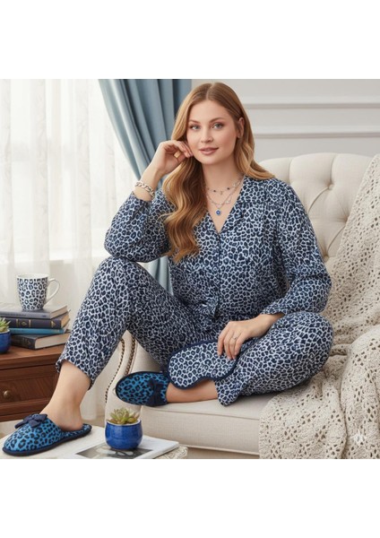 Kadın Büyük Beden Süet Pijama Takımı