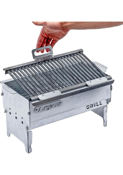 Katlanabilir Ayaklı Portatif Mangal - Paslanmaz - Argeus - Orta - Taşıma Çantalı indirimleri