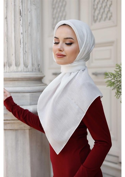 Abiye Eşarp Beyaz