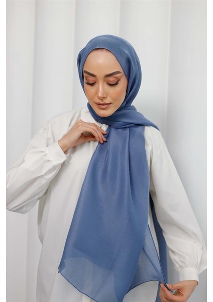Abiye Şal Açık Indigo