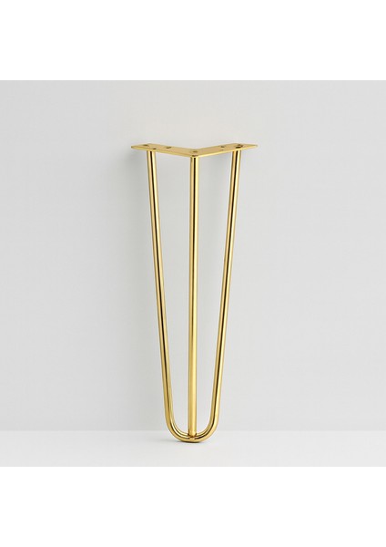 Martı Gold Altın Metal Sehpa Masa Ayağı 41 cm Tekli Dayanıklı Mobilya Destek Yükseltici Ayak Modeli