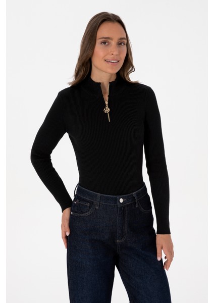 Kadın Siyah Kazak /triko 50316869-VR046 modelleri