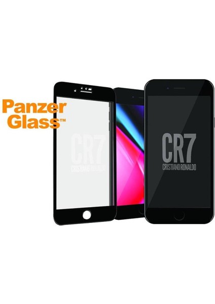 Panzerglass™ Cr7 Serisi - Siyah Cam Ekran Koruyucu (Iphone 6/6s/7/8 Plus Uyumlu) modelleri