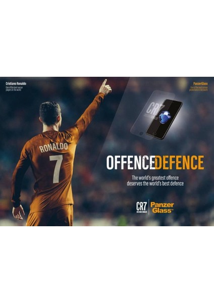 Panzerglass™ Cr7 Serisi - Siyah Cam Ekran Koruyucu (Iphone 6/6s/7/8 Plus Uyumlu) fırsatları