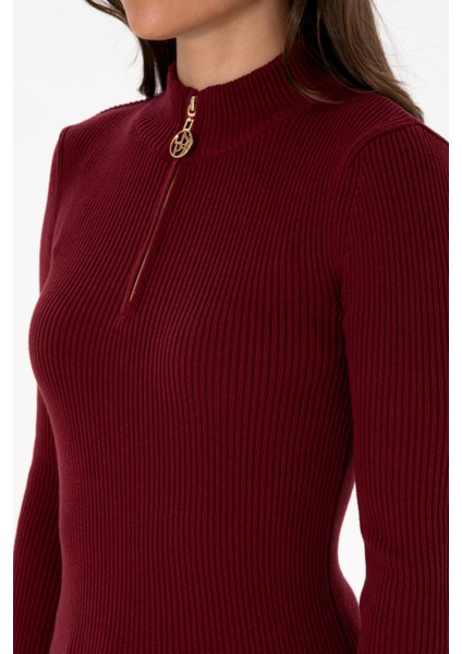 Kadın Bordo Kazak /triko 50316869-VR014