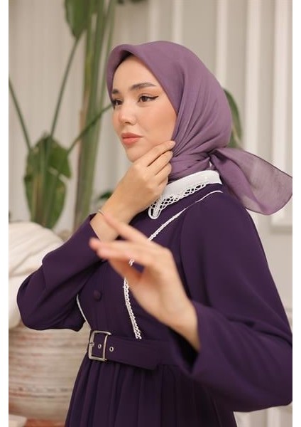 Abiye Eşarp Lila