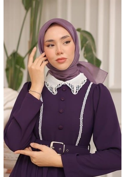 Abiye Eşarp Lila indirimleri