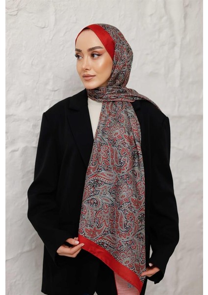 Etnik Desen Larisa Şal Kırmızı