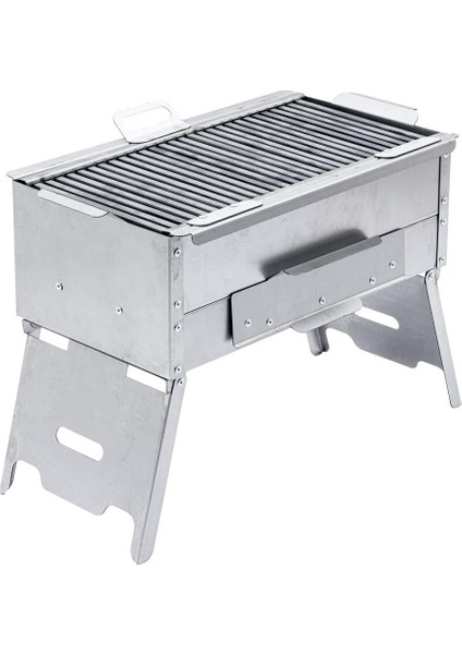 Katlanır Ayaklı Mangal - Argeus - Paslanmaz - Mühürleme Izgaralı - Kül Hazneli fırsatları