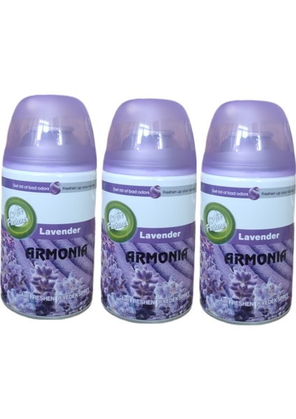 Oda Kokusu Freshmatik, Otomatik Sprey Lavanta Lavander Yedek Sprey 260 ml x 3 Adet