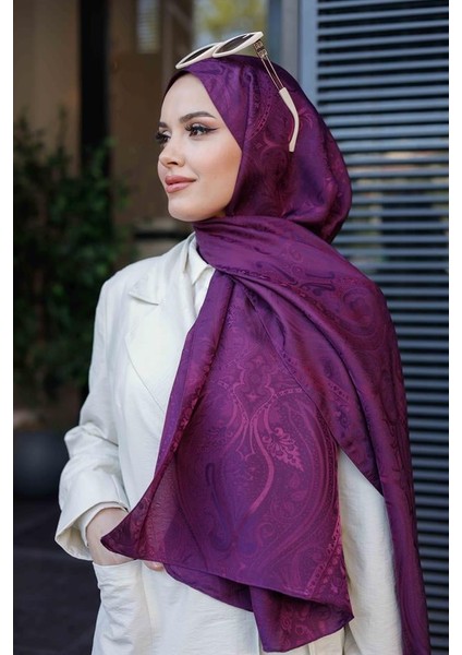 Etro Desen Premium Şal Mürdüm modelleri