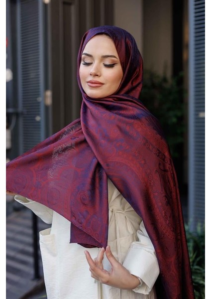 Etro Desen Premium Şal Bordo Lacivert fırsatları