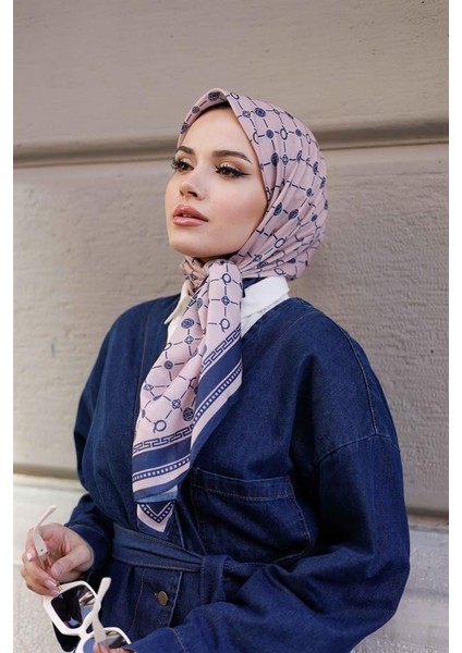 Q Serisi Eşarp Pudra Lacivert fiyatları