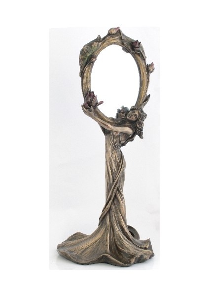 Ayna & Sehpa – Art Kızlı Ayna 30X13X12 cm– Dekoratif Obje ve Koleksiyonluk Model