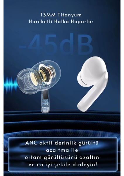 A11 Pro Anc Enc Dokunmatik Ekranlı Bluetooth Kulaklık fiyatları