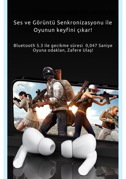 A11 Pro Anc Enc Dokunmatik Ekranlı Bluetooth Kulaklık