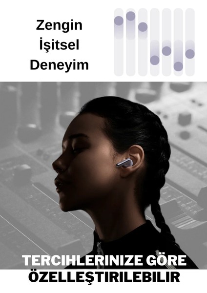 Buds Pro 6 Mikrofonlu Aktif Gürültü Önleyicili Tws Kulak Içi Bluetooth Kulaklık Siyah