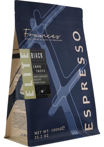 %100 Arabica Elite Black Espresso | 1000 gr | Yüksek Gövde-Düşük Asidite fiyatları