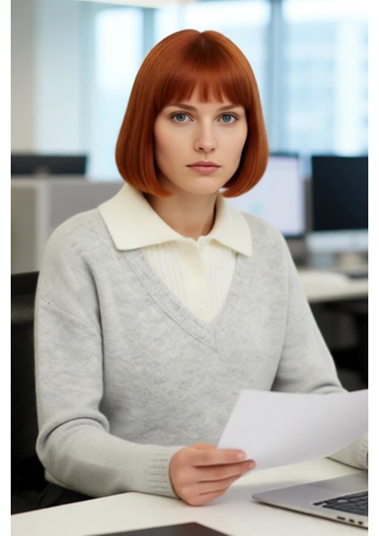 Casual Şıklık Sunan Kadın Oversize Kesim Uzun Kollu V Yaka Triko Kazak Soğuk Havalar Için Kaliteli