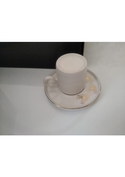 6 Kişilik Porselen Kahve Fincanı