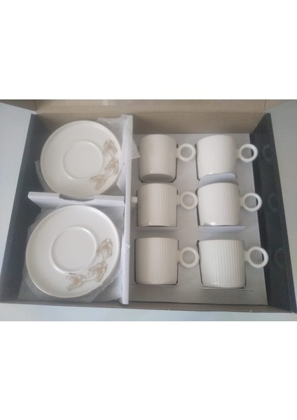 6 Kişilik Porselen Kahve Fincanı indirimleri