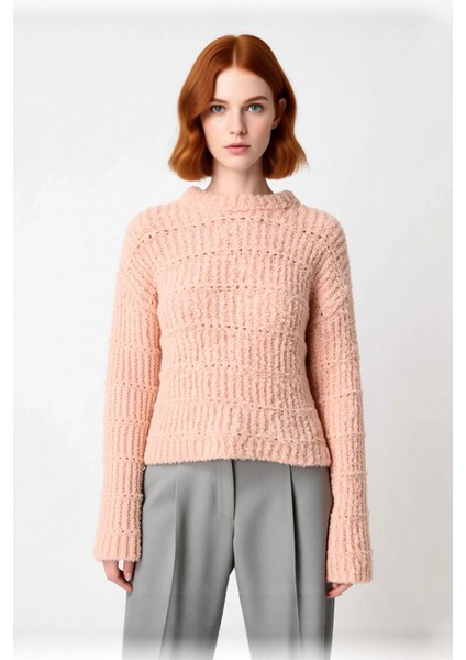 Kadın Casual Bisiklet Yaka Oversize Triko Kazak Kalın Dokulu Düşük Kol Uzun Boy Kış Sezonu fiyatları