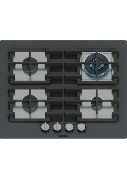 EP6A8HI40 Ocak Ankastre Gazlı Sert Cam Antrasit Gri