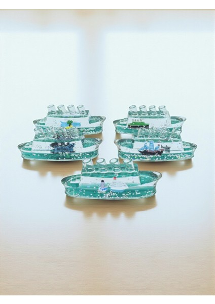 Mavi Yolcu Gemisi Sulu Kalemlik – 4 Kalem Kapasiteli Masa Dekoru (16 Cm) fiyatları