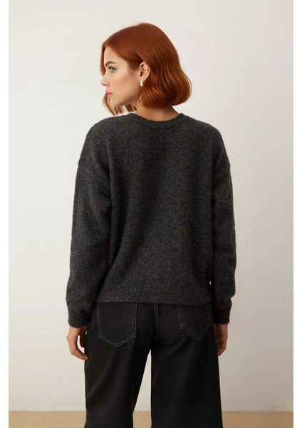 Kadın Oversize Bisiklet Yaka Triko Kazak Düşük Kollu Rahat Kışlık Soğuk Havaların Vazgeçilmezi modelleri